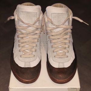Maison Margiela White & Copper Patent-Dipped